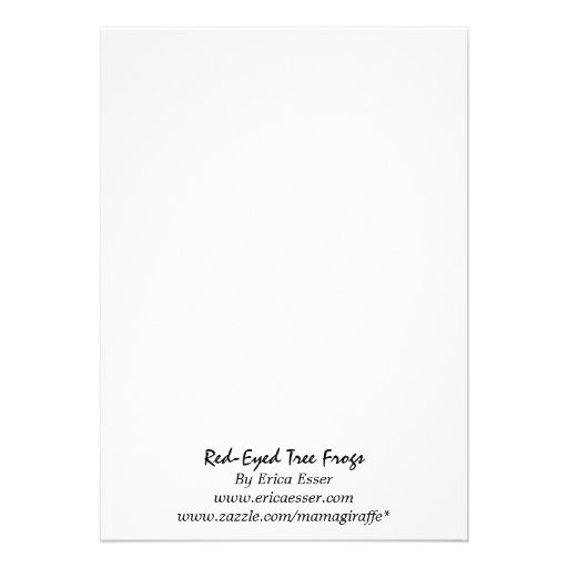 Red-Eyed Tree Frogs Custom Announcements