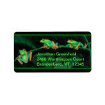 Red-Eyed Tree Frogs Personalized Address Label