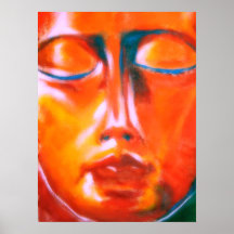 Red Face Print