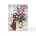 Red Fairy Dragon Card by Molly Harrison by robmolily Red Fairy Dragon Card by Molly Harrison