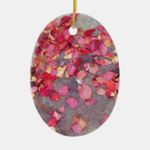 Red Fall Leaves Christmas Ornament