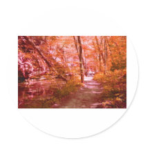 Red Fall Stickers