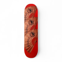 Red Fan Skateboard by BuddhansSkateboards Red Fan Skateboard