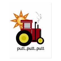 Red Farm Tractor T-shirts and Gifts Post Card