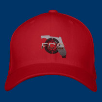 Red FCC Embroidered Cap embroidered hats