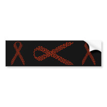 Red Feet Awareness Ribbon Bumper Stickers