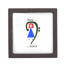 Red female blue dress green bass clef n text premium jewelry boxes