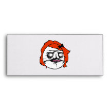Red Female Me Gusta Comic Rage Face Meme Envelope