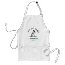 Red Female Snowboarder Aprons