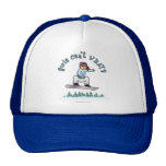 Red Female Snowboarder Trucker Hats