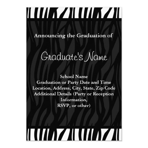 Red Feminine Graduation or Party Invite 5" X 7" Invitation Card