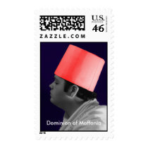 Red Fez, Self-Portrait by Michael Moffa postage by emporiomoffa Red Fez, Self-Portrait by Michael Moffa postage
