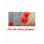 Red Field Corn Poppies T-shirt