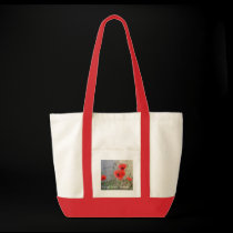 Red Field Corn Poppies Tote Bag bags