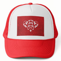 Red Filigree hats