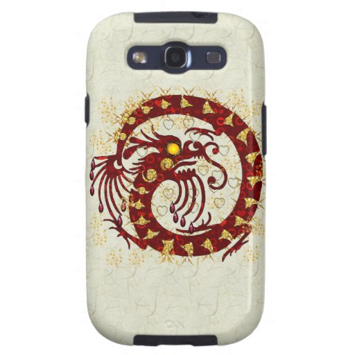 Red Fire Dragon Galaxy SIII Case