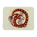 Red Fire Dragon Magnet