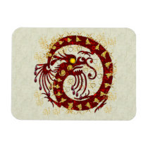 Red Fire Dragon magnets