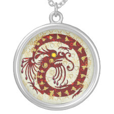 Red Fire Dragon necklace