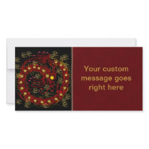Red Fire Dragon Photo Greeting Card