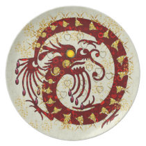 Red Fire Dragon Plate