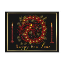Red Fire Dragon Post Cards