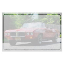 Red Firebird Convertible Stationery Design