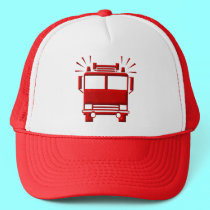 Red Firetruck hats by Artists4God Red Firetruck hats