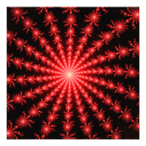 Red Fireworks - fractal design Photo