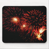 Red Fireworks Mousepad mousepads