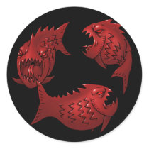 Red Fish stickers by Volcanokitten Red Fish stickers