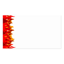 Red Flames Business Card Template