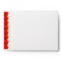 Red Flames Envelope Template envelopes
