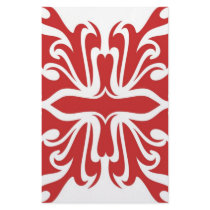 Red Flaming Tattoo Cross stationery