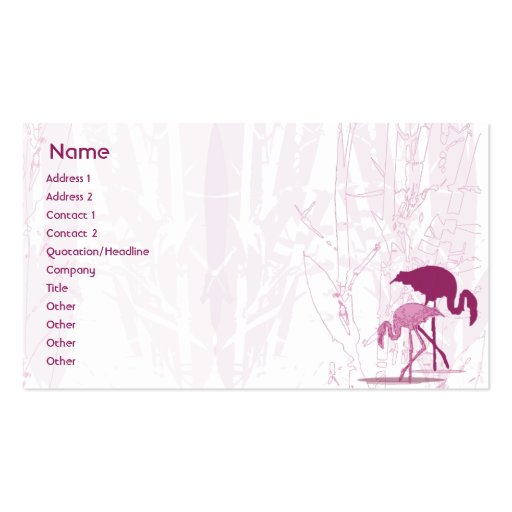 Red Flamingo - Business Business Card Templates
