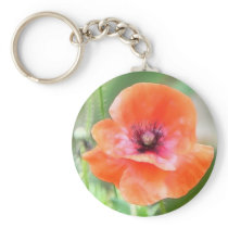 Red Flanders Poppy Key Chain