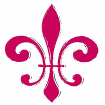 Red Fleur De Lis photo sculptures by figstreetstudio Red Fleur De Lis photo sculptures