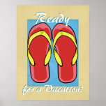 Red Flipflops Poster posters