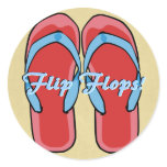Red Flipflops Sticker