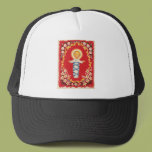 Red Floral Baby Jesus Trucker Hats