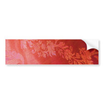 Red Floral Elegance Bumper Sticker - Customizable bumper stickers by colorimages Red Floral Elegance Bumper Sticker - Customizable bumper stickers