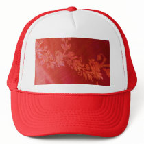 Red Floral Elegance Hat - Customizable