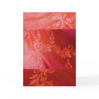 Red Floral Elegance II Card - Customizable card