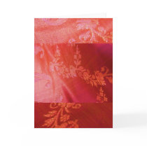 Red Floral Elegance II Card - Customizable