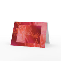 Red Floral Elegance II Card - Customizable