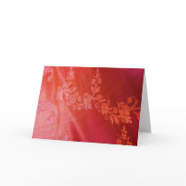 Red Floral Elegance IV- Customizable cards