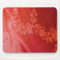 Red Floral Elegance Mousepad - Customizable