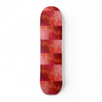Red Floral Elegance Skateboard - Customizable by colorimages Red Floral Elegance Skateboard - Customizable