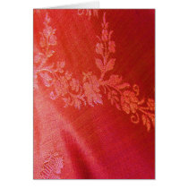 Red Floral EleganceIV Card -Customizable