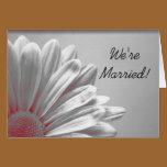 Red Floral Highlights Marriage Announcement cards